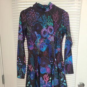 Blackmilk - Floral Coral Mididress M - Limited